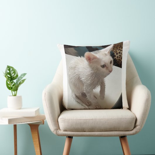 I Hate People! Cat Throw Pillow クッション (椅子)
