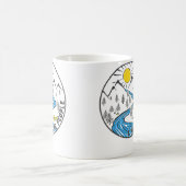 I Hate People Outdoor Camping Nature Lover コーヒーマグカップ (中央)