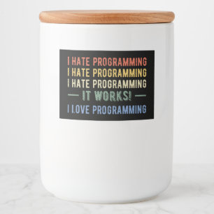 I Hate Programming – プログラマおもしろいI フードラベル