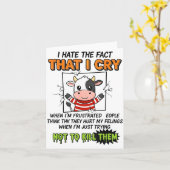 I Hate The Fact That I Cry When I'm Frustrated Peo カード (黄色い花)