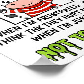 I Hate The Fact That I Cry When I'm Frustrated Peo ポスター (角)