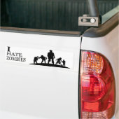 I HATE ZOMBIES バンパーステッカー (トラック上)