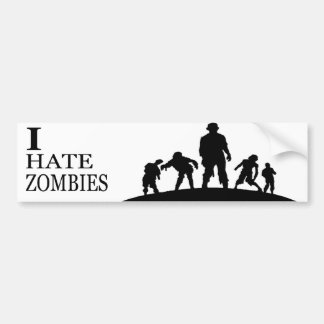 I HATE ZOMBIES バンパーステッカー
