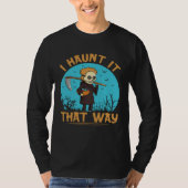 I Haunt It That Way Halloween Ghost Tシャツ (正面)