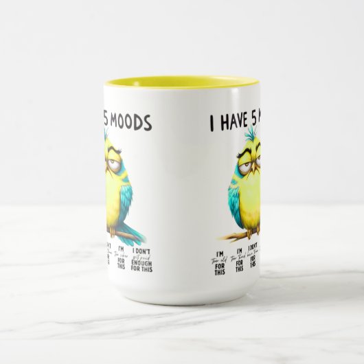 I Have 5 Moods マグカップ (中央)