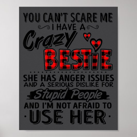 I Have A Crazy Ie - Funny Ie Gift For Close Friend ポスター (正面)