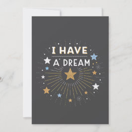 I Have a Dream Inspirational Starburst Art シーズンカード