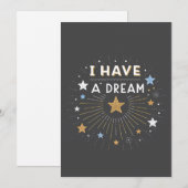 I Have a Dream Inspirational Starburst Art シーズンカード (正面/裏面)