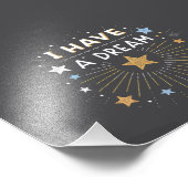 I Have a Dream Inspirational Starburst Art フォトプリント (角)