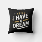 I Have a Dream Inspirational Typography Art クッション (裏面)