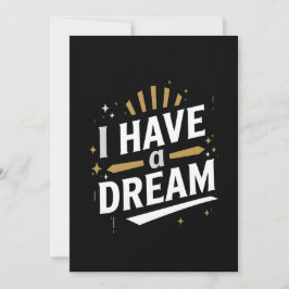 I Have a Dream Inspirational Typography Art シーズンカード