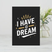 I Have a Dream Inspirational Typography Art シーズンカード (スタンド正面)