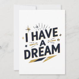 I Have a Dream Inspirational Typography Design シーズンカード