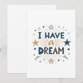 I Have a Dream Starburst Typography Art シーズンカード (正面/裏面)