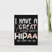 I Have A Joke About Hipaa But I Can't Tell You  カード (正面)