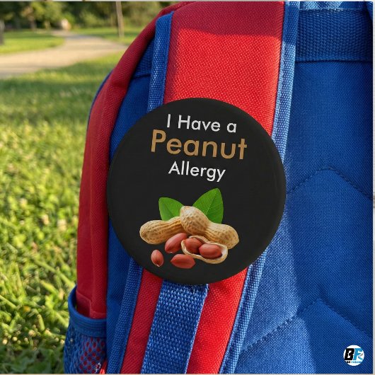 I Have A Peanut Allergy" Medical Alert Safety 缶バッジ