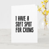 I have a soft spot for Crows カード (黄色い花)