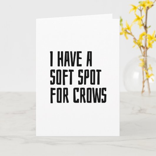 I have a soft spot for Crows カード (黄色い花)