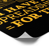 I Have A Spreadsheet For That Funny Accountant  ポスター (角)