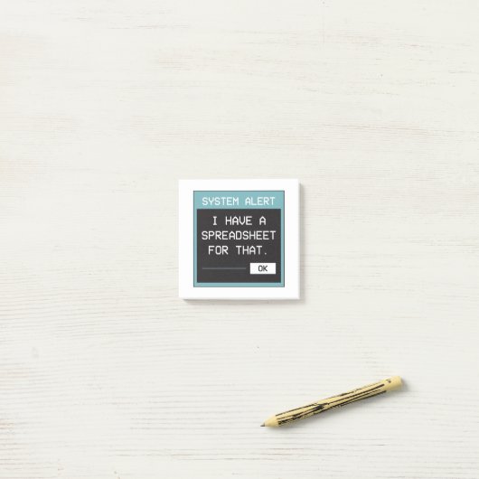 I Have a Spreadsheet for That Funny Office ポストイット (デスク上)