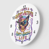 I Have A Very Active.... ラージ壁時計 (傾斜)