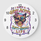 I Have A Very Active.... ラージ壁時計 (正面)