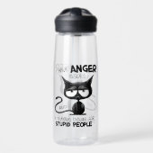 I Have Anger Issues Funny Cat Lover Gift ウォーターボトル (正面)