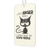 I Have Anger Issues Funny Cat Lover Gift  カーエアーフレッシュナー (左)