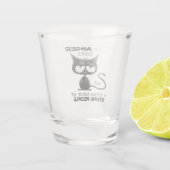 I Have Anger Issues Funny Cat Lover Gift  ショットグラス (裏面)