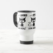 I Have Anger Issues Funny Cat Lover Gift  トラベルマグ (正面左)