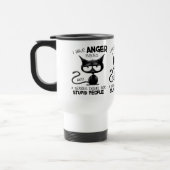 I Have Anger Issues Funny Cat Lover Gift  トラベルマグ (左)