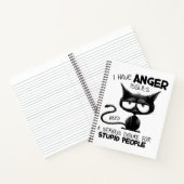 I Have Anger Issues Funny Cat Lover Gift  ノートブック (内部)