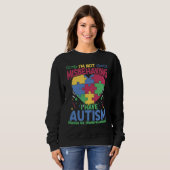 I Have Autism Autistic Puzzle Support Autism Awar スウェットシャツ (正面フル)