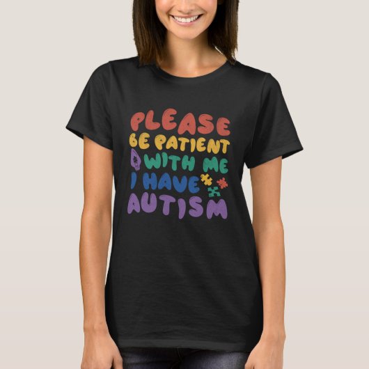 I have Autism Patience Mother & Father Boy Girl Au Tシャツ (正面)