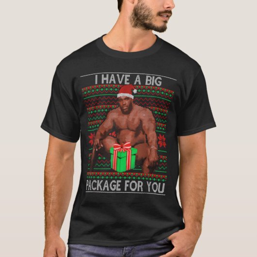 I Have Big Package For You Santa Claus & Huge Tシャツ (正面)