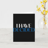 I Have Decided Christian Baptism Faith カード (黄色い花)