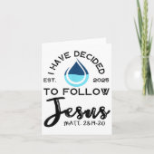 I Have Decided To Follow Jesus Established 2025 Wh カード (正面)