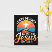 I Have Decided To Follow Jesus Matthew 28-19-20  カード (黄色い花)