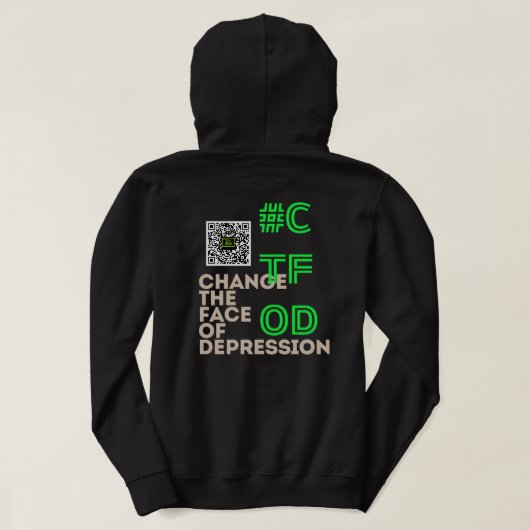 I have Depression _ QR CTFOD Hoodie  パーカ (デザイン裏面)