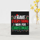 I Have Everything I Want For Christmas Its Me I'm  カード (黄色い花)