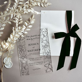 I Have Found the One Song of Solomon Floral アクリル招待状