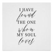 I Have Found The One Wedding Backdrop Banner ポスター (正面)