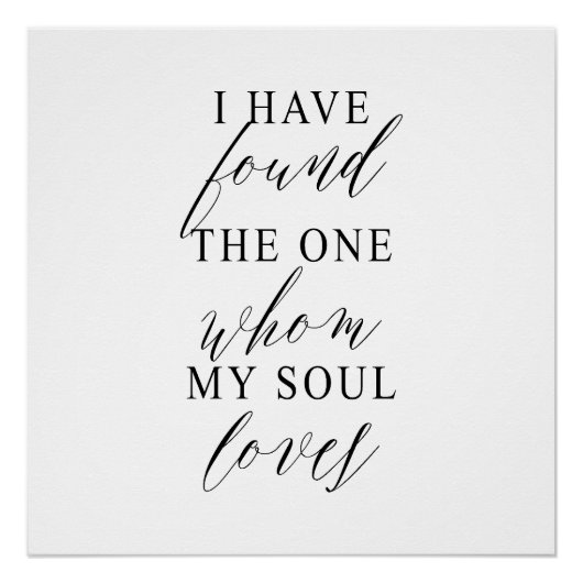 I Have Found The One Wedding Backdrop Banner ポスター (正面)