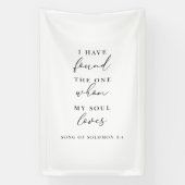 I Have Found The One Wedding Backdrop Banner  横断幕 (縦)