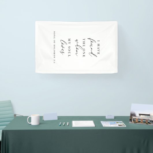 I Have Found The One Wedding Backdrop Banner  横断幕 (トレードショー)