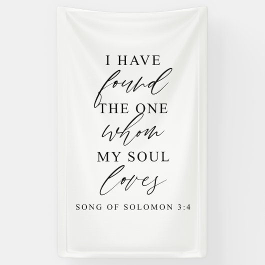 I Have Found the One Wedding Backdrop Decor 横断幕 (縦)