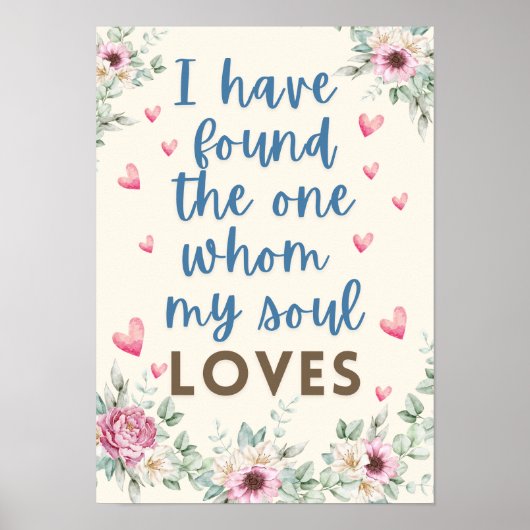 I have found the one whom my soul loves ポスター (正面)