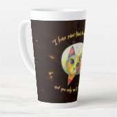 I have nine lives to bother you, and you only one カフェラテマグ (左アングル)