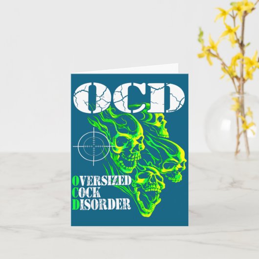 I Have Ocd Oversized Disorder  カード (黄色い花)