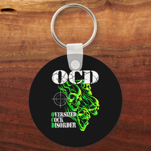 I Have Ocd Oversized Disorder  キーホルダー (正面)